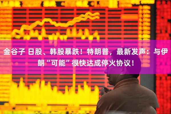 金谷子 日股、韩股暴跌！特朗普，最新发声：与伊朗“可能”很快达成停火协议！